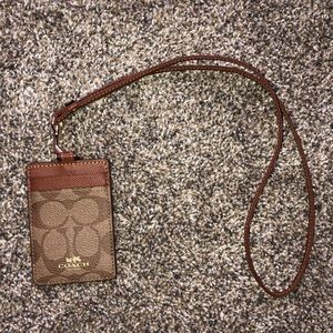Coach lanyard/ ID holder